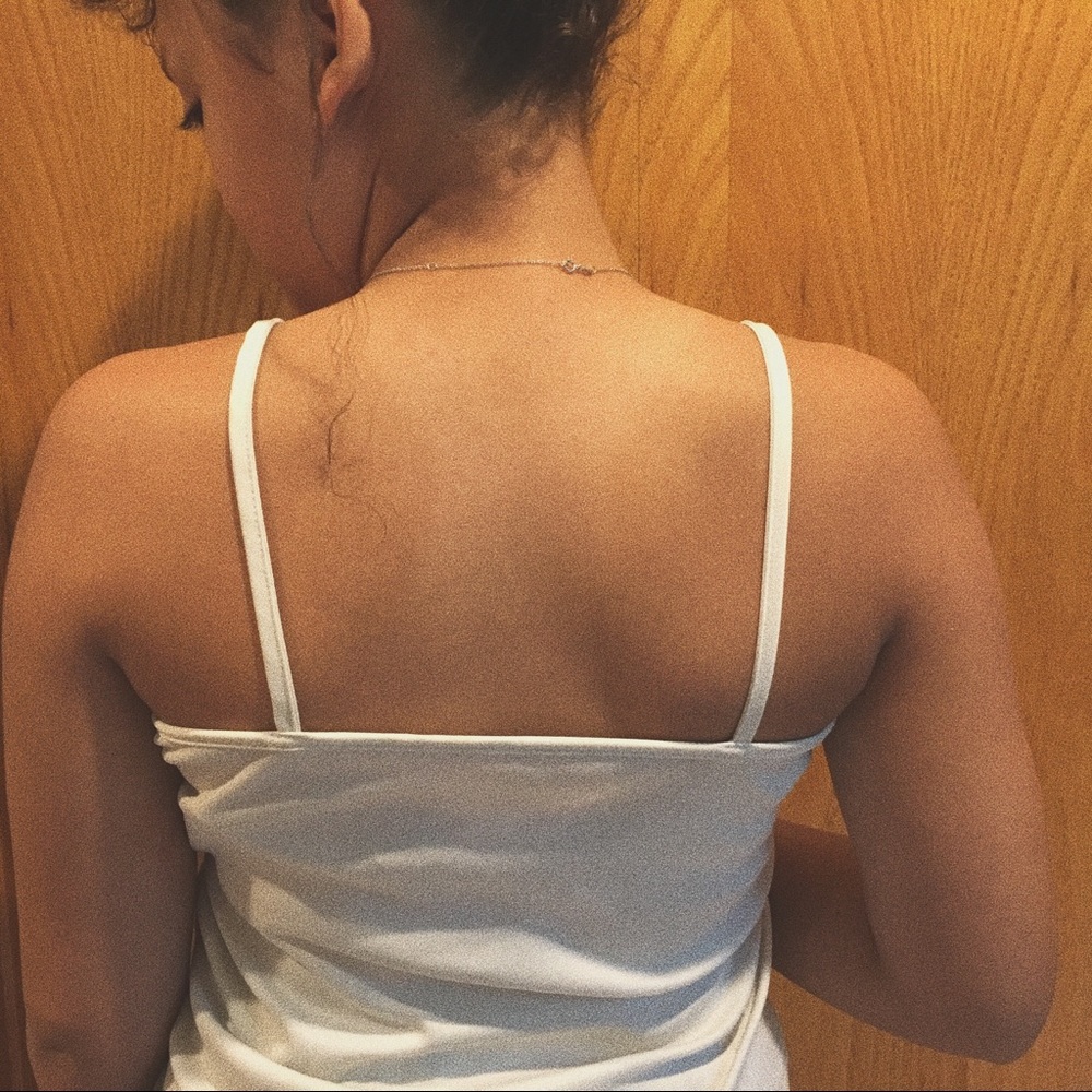 White tank top